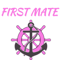 S Pink First Mate Boat Anchor Nautical Gift T-Shirt