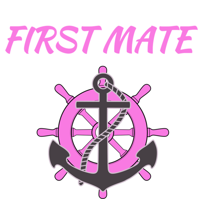 S Pink First Mate Boat Anchor Nautical Gift T-Shirt