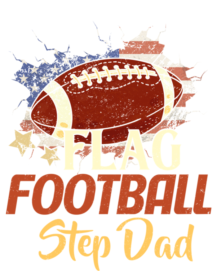 American Flag Football Step Dad Funny Gift For FatherS Day Meaningful Gift T-Shirt