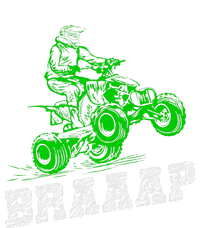 Braap Quad Biker Atv 4 Wheeler Funny Brap Quad Womens Cotton Relaxed Long Sleeve T-Shirt