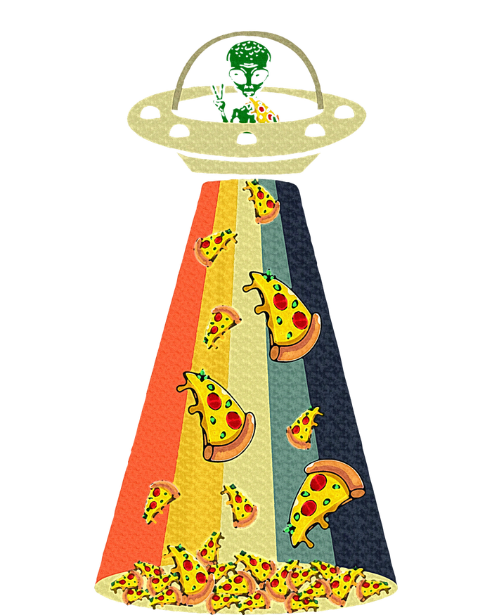 Pizza Ufo Alien Eating Pizza A Ufo Extraterrestrial City Backpack