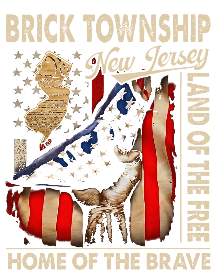 Brick Township New Jersey Usa Flag 4th Of July Magnet