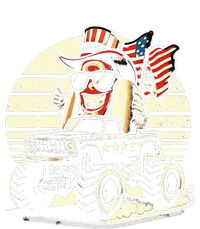 Hotdog Riding Monster Truck 4th Of July Usa Flag T-Shirt