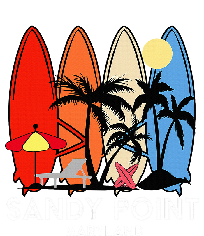 Maryland Sandy Point Retro Surfer T-Shirt