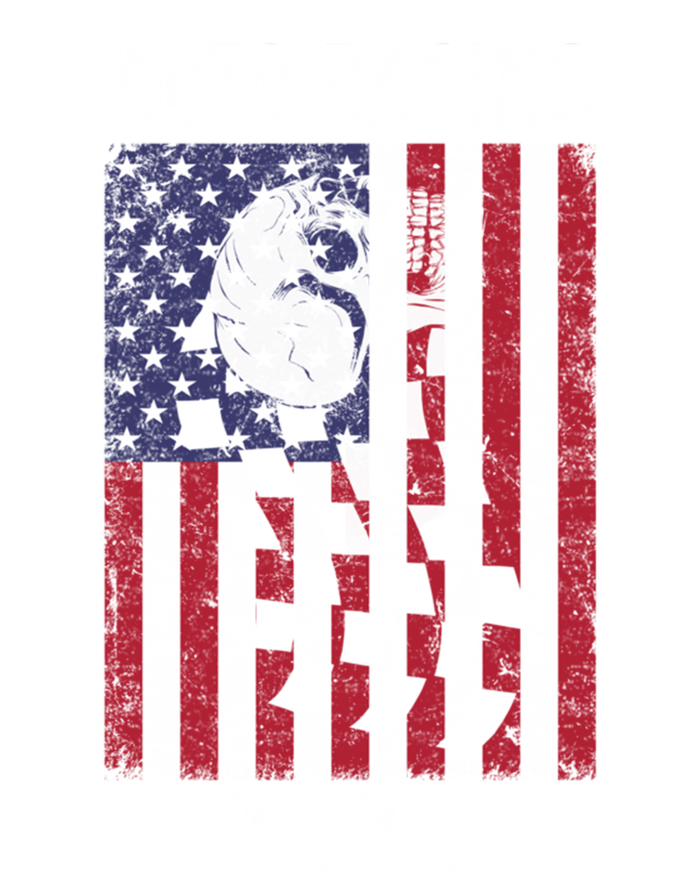 Auto Racing Titi Aunt Usa Flag 4th Of July Cute Gift T-Shirt