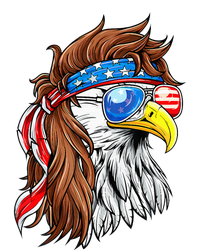 Patriotic Bald Eagle Mullet Usa American Flag Ladies Essential Flowy Tank