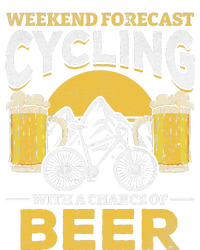 Bicyclist Weekend Forecast Cycling With A Chance Of Beer T-Shirt