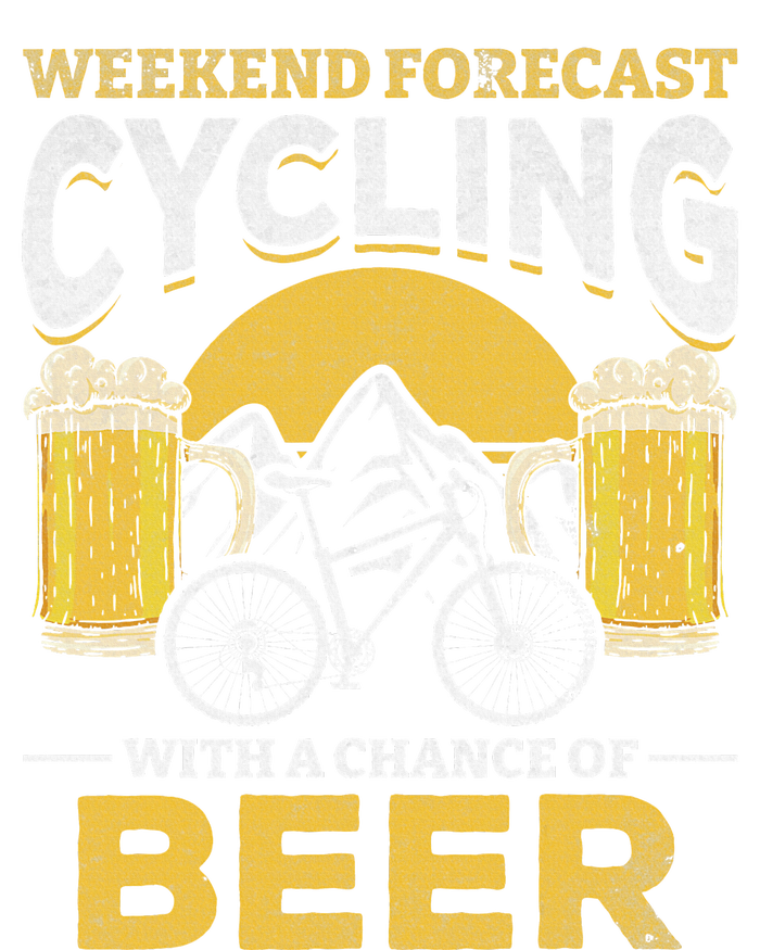 Bicyclist Weekend Forecast Cycling With A Chance Of Beer T-Shirt