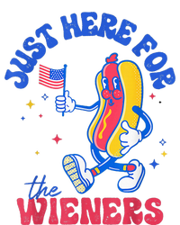 IM Just Here For The Wieners Funny Fourth Of July Hot Dog Microfiber Hand Towel