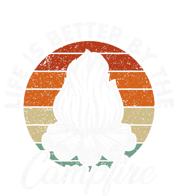 Life Is Better By The Campfire Vintage Retro Camping Sustainable Bucket Hat