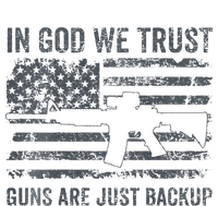 In God We Trust Guns Are Just A Backup Funny Gun Women’s Perfect Tri Rocker Tank