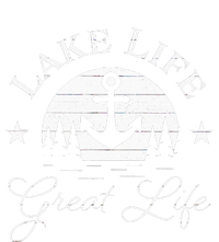 Lake Life Great Life On Water Good Nature Living Happiness Striped Beanie with Solid Band