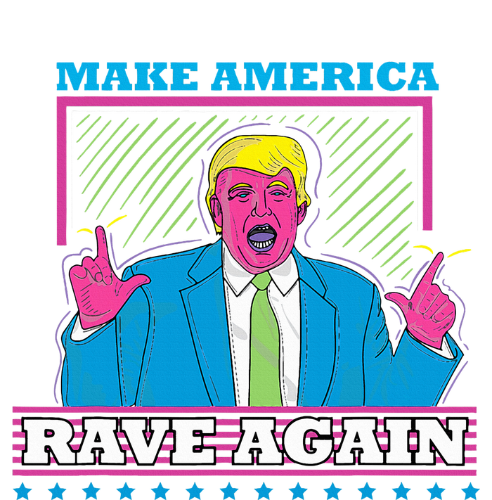 Make America Rave Again Funny Trump Edm Button