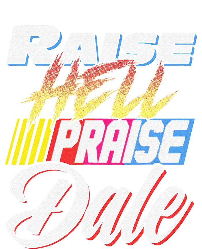 Raise Hell Praise Dale Retro Zip Tote Bag