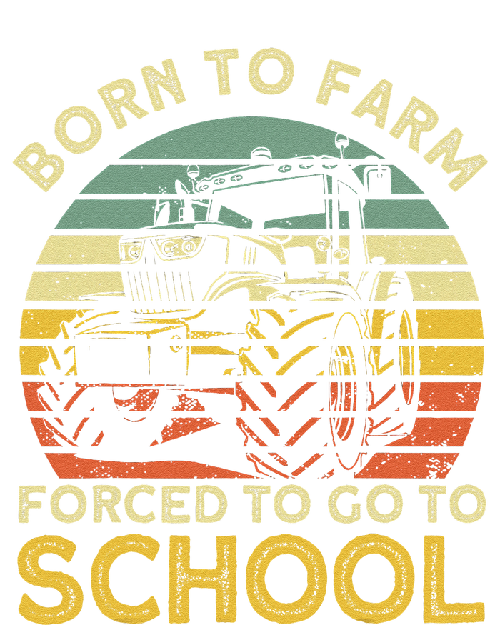 Funny Farming Farmers Born To Farm Forced To Go To School Ladies Essential Flowy Tank