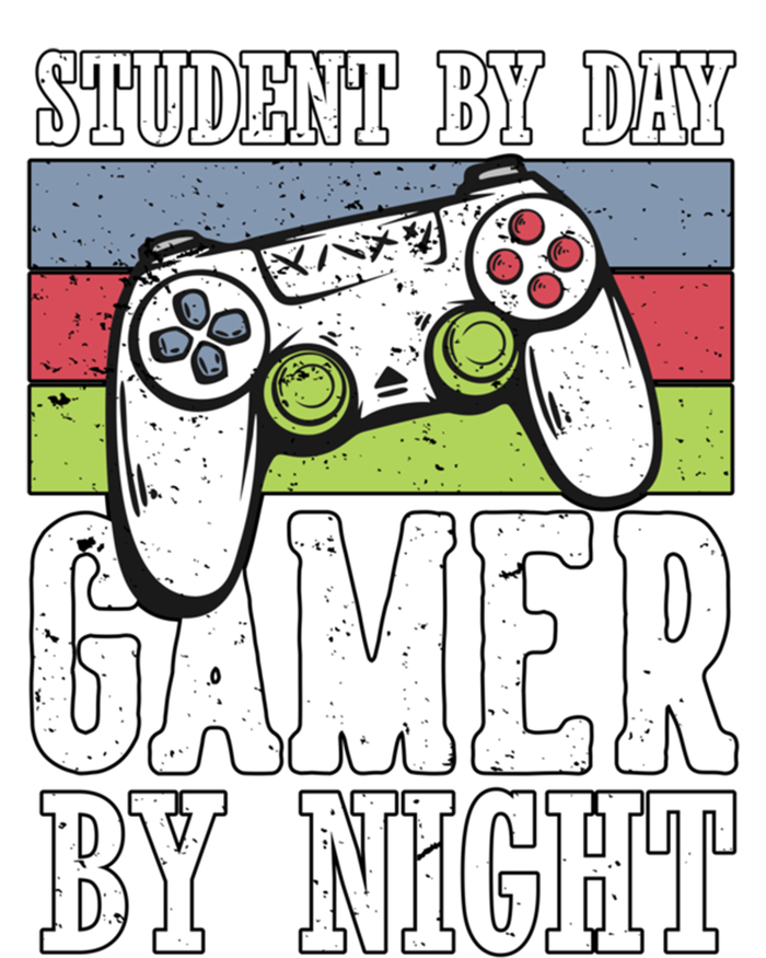 Cool Gaming Student By Day Gamer By Night Funny Quote Front Great Gift Coaster