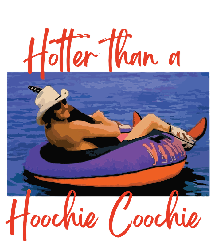 Hotter Than A Hoochie Coochie 90s Country Music Trendy Summer Performance Sprint T-Shirt