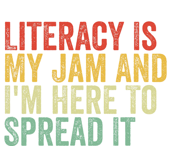 Funny Literacy Is My Jam And IM Here To Spread It Grommeted Golf Towel