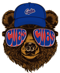 Cool Retro Cubs Bear Cooling Performance Long Sleeve Crew