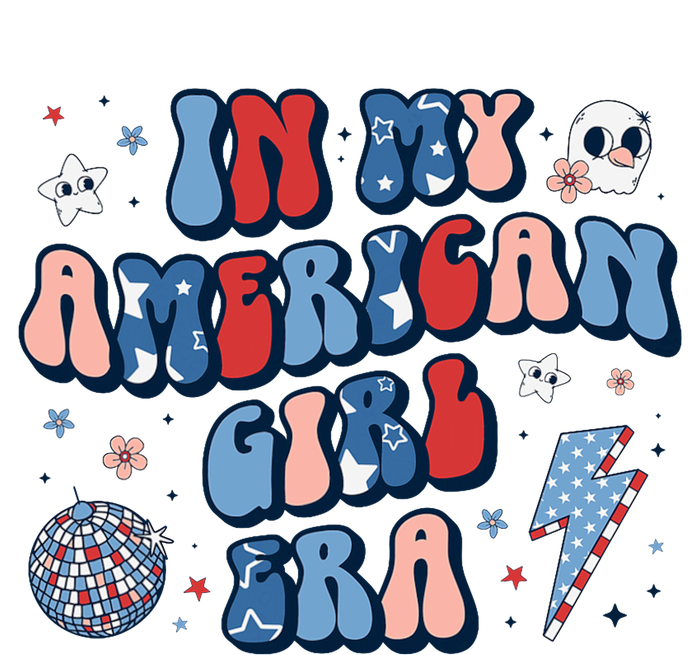 In My American Girl Era Retro 4th Of July Fourth Groovy T-Shirt