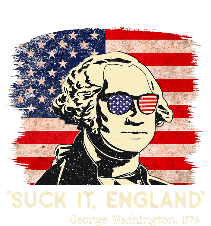 Suck It England Funny 4th Of July Funny George Washington Button