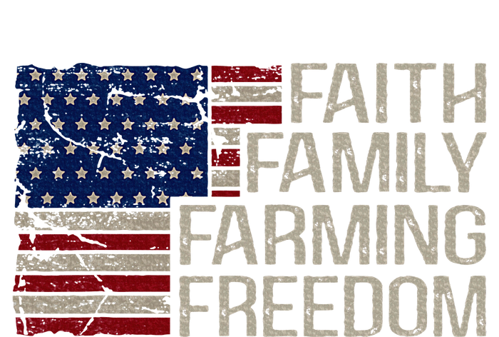 Faith Family Farming Freedom American Flag 4th Of July Cooling Performance Crew T-Shirt