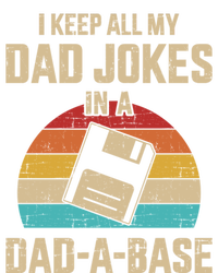 Funny Dad Jokes In Dadabase Vintage For FatherS Day Gift Sustainable Knit Beanie