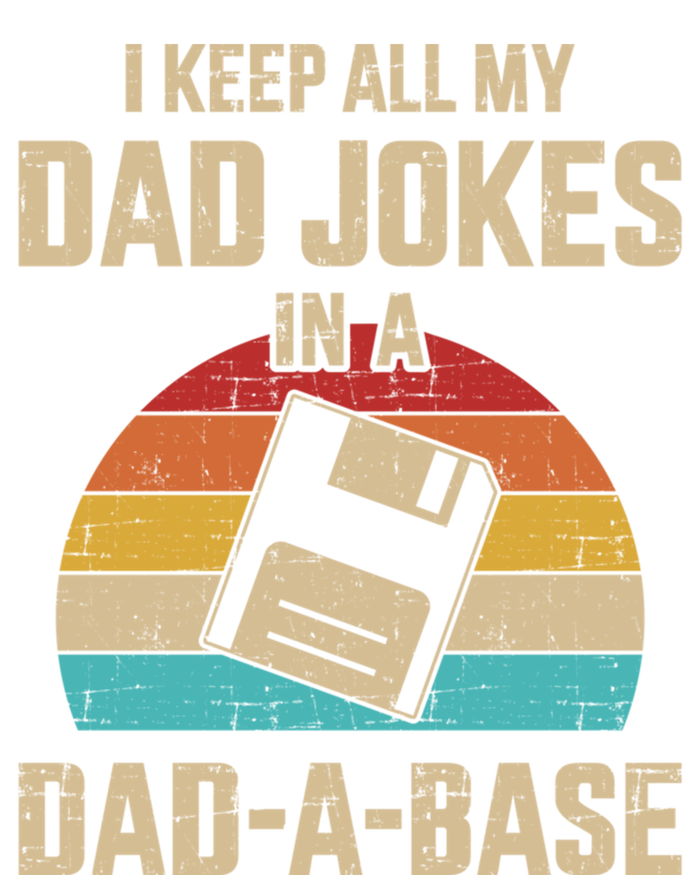 Funny Dad Jokes In Dadabase Vintage For FatherS Day Gift Sustainable Knit Beanie