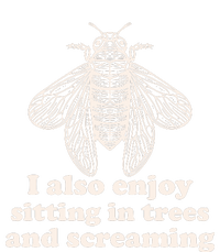 Funny Vintage Cicada I Also Enjoy Sitting In Trees And Screaming Yupoong Adult 5-Panel Trucker Hat