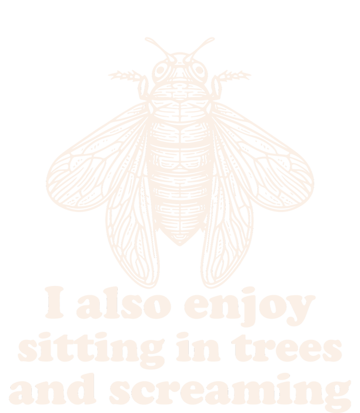 Funny Vintage Cicada I Also Enjoy Sitting In Trees And Screaming Yupoong Adult 5-Panel Trucker Hat