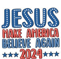 Jesus 2024 Make America Believe Again Christian 4th Of July Women's Perfect Tri Tunic Long Sleeve Shirt