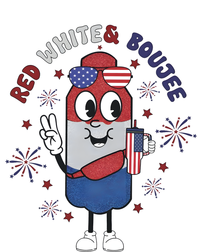 Red White And Boujee Funny 4th Of July T-Shirt