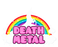 Death Metal! (Funny Unicorn Rainbow Mosh Parody Design) Pom Pom 12in Knit Beanie