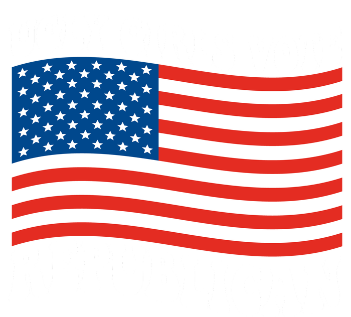 Ugly Girls Vote Republican Usa Flag Poster