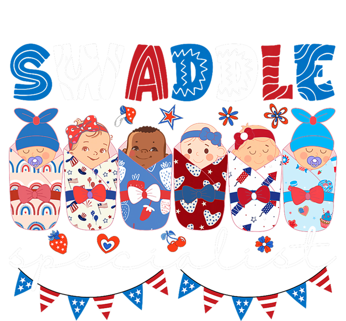 Swaddle Specialist Nicu Mother Baby Nurse 4th Of July Usa Premium T-Shirt