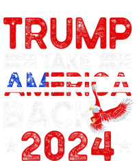 Trump 2024 Take America Back American Flag Trump 4th Of July Toddler T-Shirt