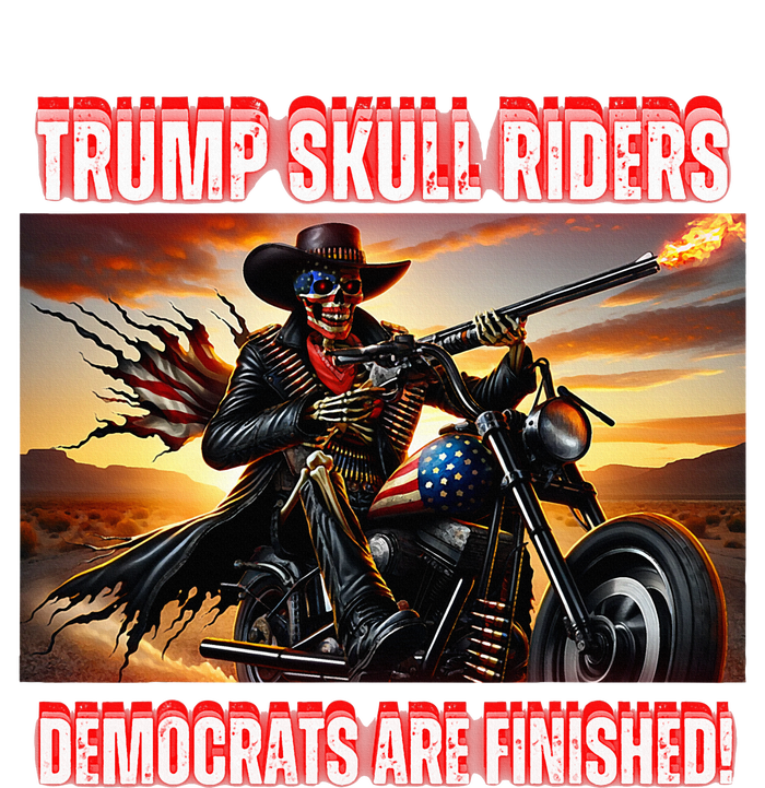 Trump Skull Riders Democrats Are Finished Women’s Perfect Tri Rocker Tank