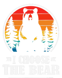 I Choose The Bear Cute Gift 7-Panel Snapback Hat