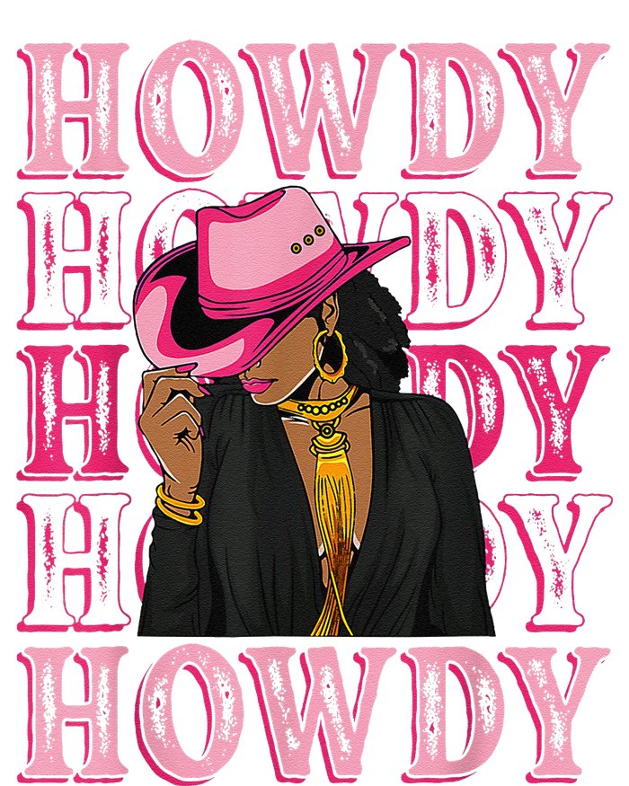 Howdy Retro Western Black Cowgirl African American Sustainable Bucket Hat