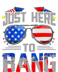 Just Here To Bang 4th Of July Funny Fireworks Sunglasses Women’s Perfect Tri Rocker Tank