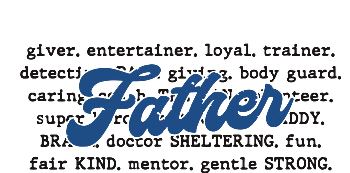 Father Words Art Fathers Day Best Dad Ever Silk Touch Performance Long Sleeve Polo