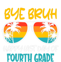 Retro Bye Bruh Fourth Grade Happy Last Day Of School Long Sleeve Shirt