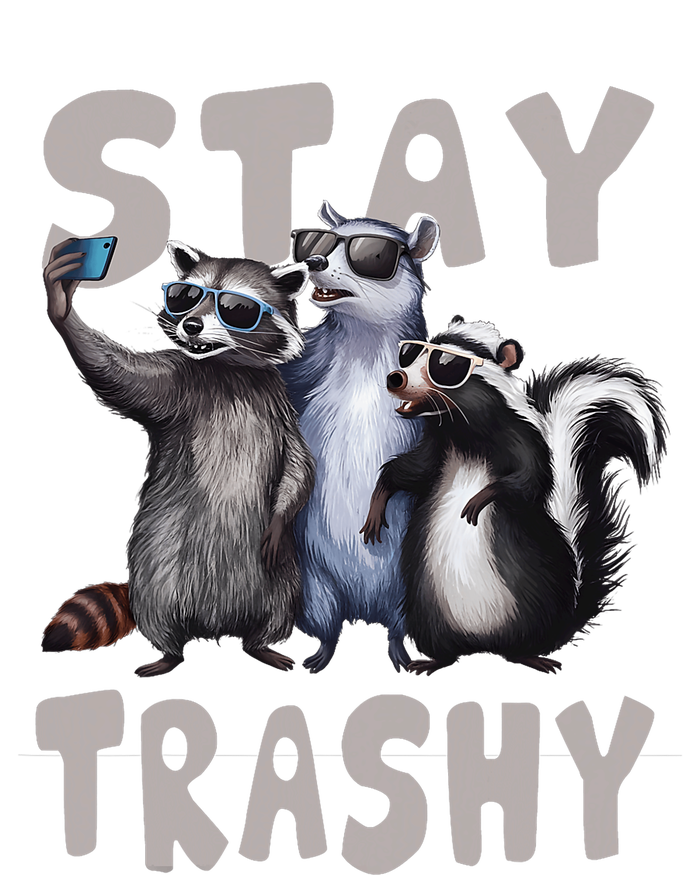 Stay Trashy Funny Raccoon Opossum Skunk T-Shirt