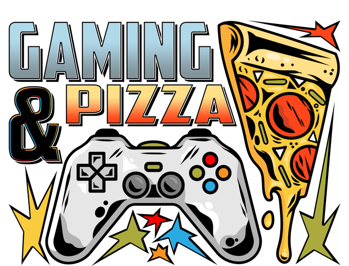 Gaming And Pizza Lover Fan Canvas