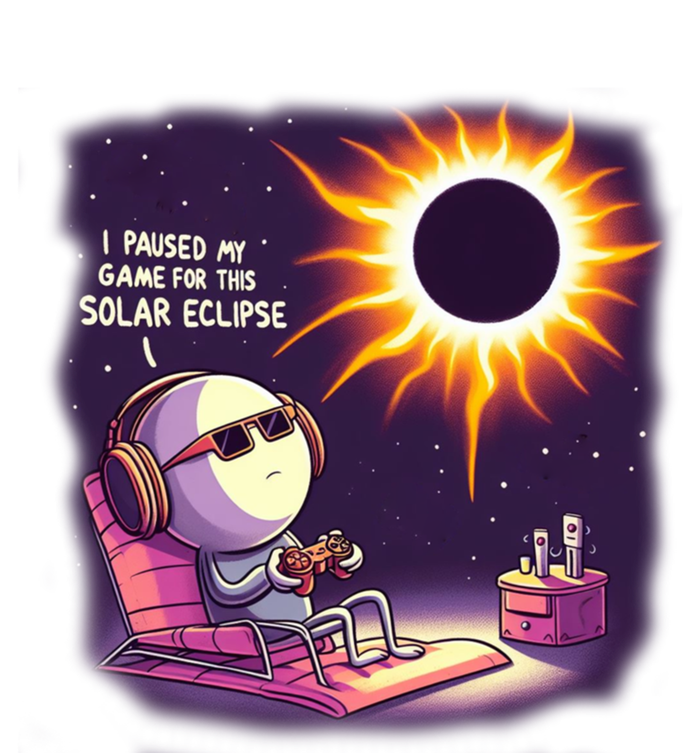 I Paused My Game For This Solar Eclips Design Gift T-Shirt