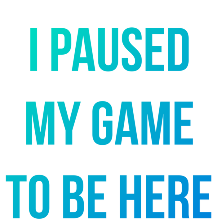 I Paused My Game To Be Here Gamer Hooded Cute Funny Gift T-Shirt