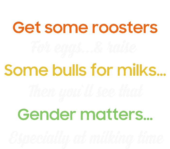 Get Some Roosters For Eggs And Raise Some Bulls For Milk Drawstring Bag