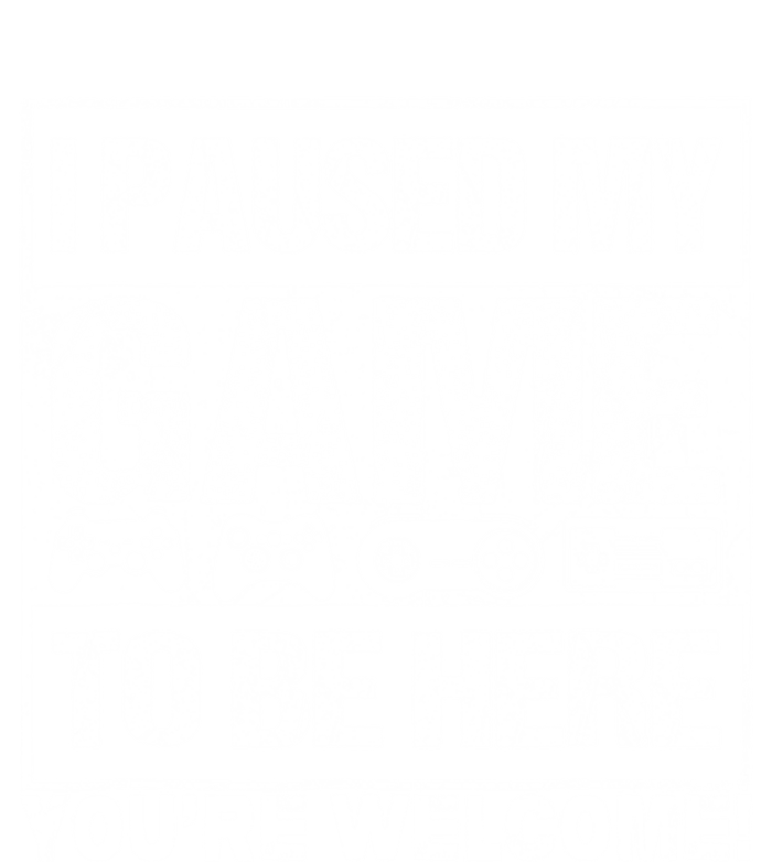 I Paused My Game To Be Here Funny Gamers Ns Gift Great Gift V-Neck T-Shirt