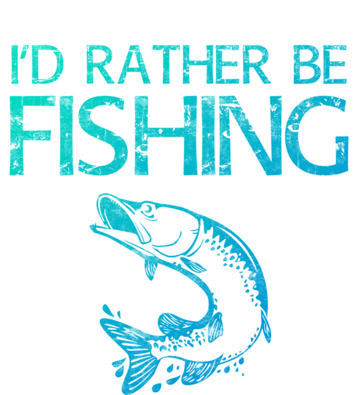 ID Rather Be Fishing Funny Gift Fisher Gift Tie-Dye T-Shirt