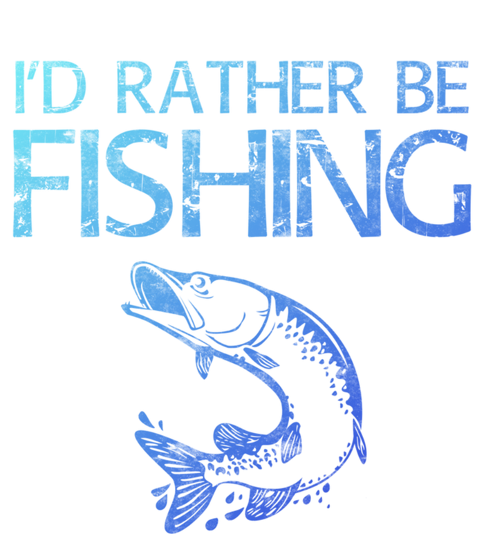 ID Rather Be Fishing Funny Gift Fisher Gift Full Zip Hoodie